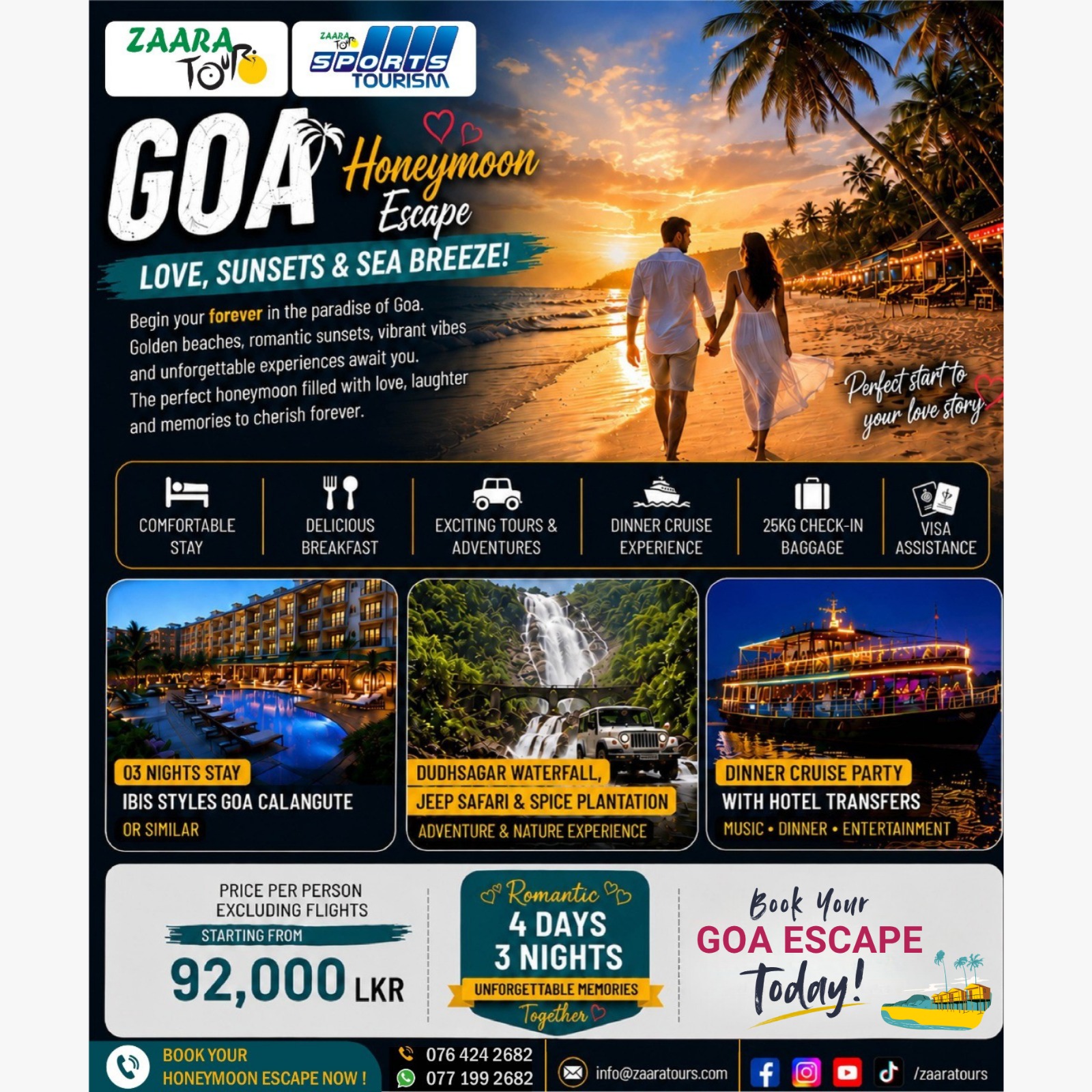 Goa Honeymoon Escape